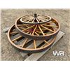 Image 3 : WOODEN WAGON WHEELS