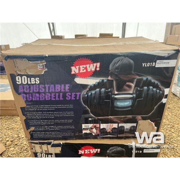 90 LBS SINGLE ADJUSTABLE DUMBBELL