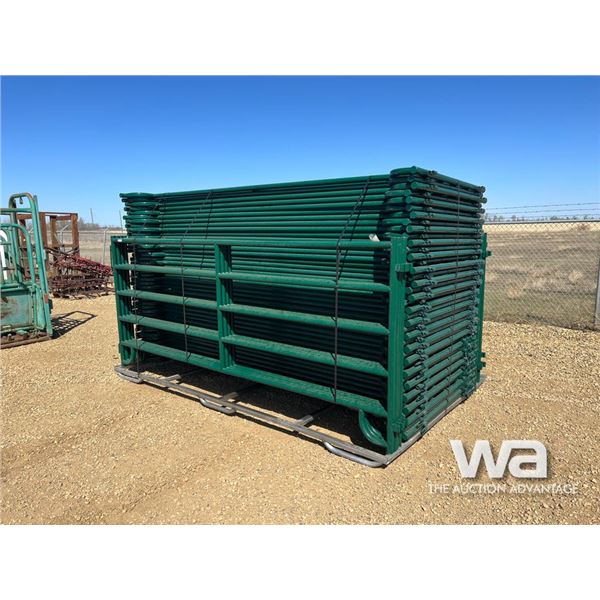 (50) 5 X 9.5 FT. STEEL CORRAL PANELS