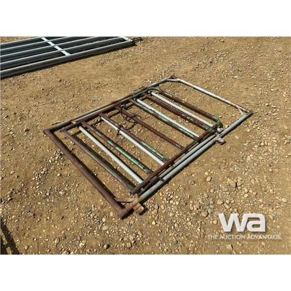 GREY 4 FT. WALK THRU GATE, GREEN GATE