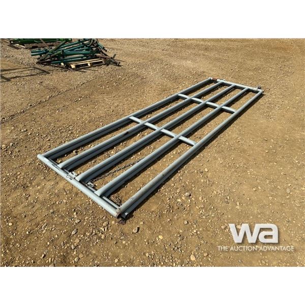 (2) GREY 14 FT. HD STEEL GATES