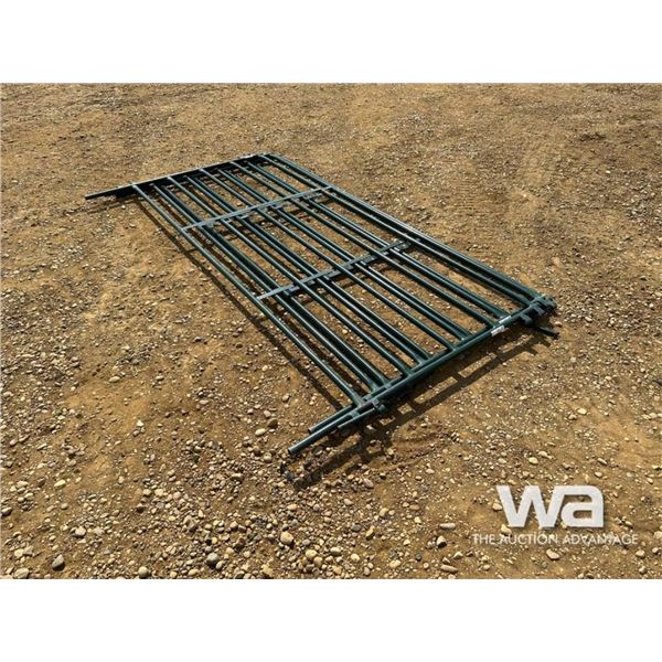 (3) 9 FT. GREEN STEEL PANELS