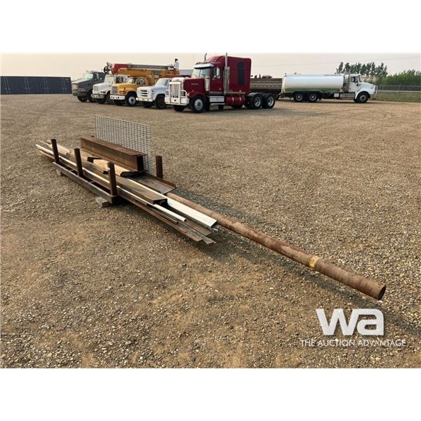 STEEL RACK WITH MISC. STEEL