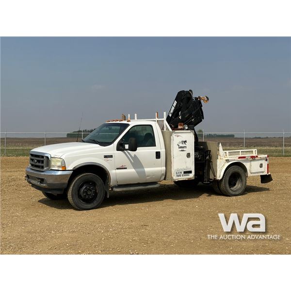 2002 FORD F550 XLT SUPER DUTY BOOM TRUCK