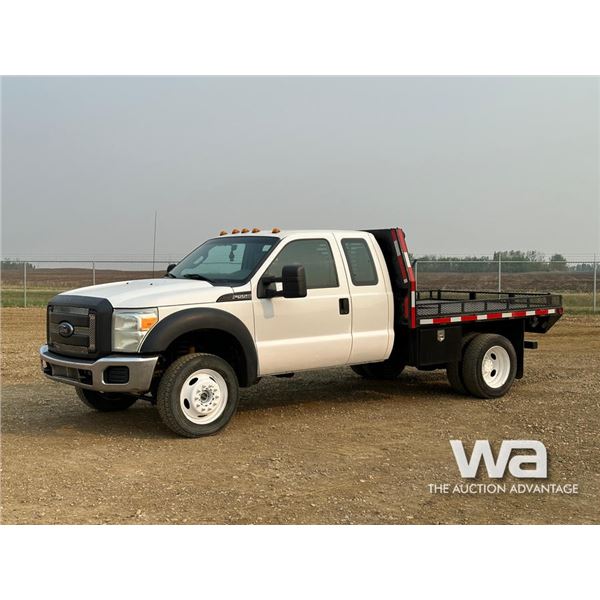 2012 FORD F550 XL E-CAB FLATBED PICKUP