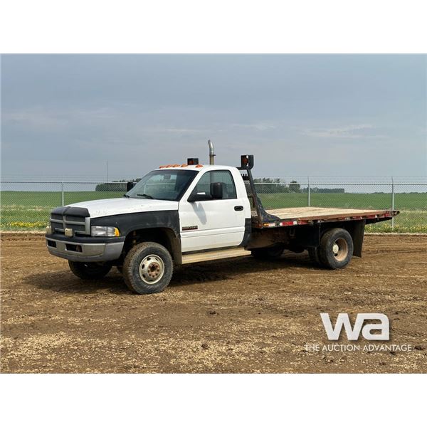 2001 DODGE RAM 3500 FLATBED SINGLE CAB PICKUP