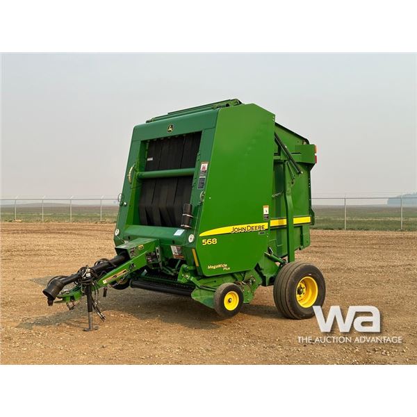 2012 JOHN DEERE 568 ROUND BALER