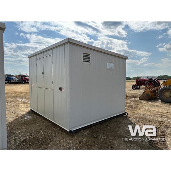 10 X 12 FT. INSULATED METAL STORAGE SHED