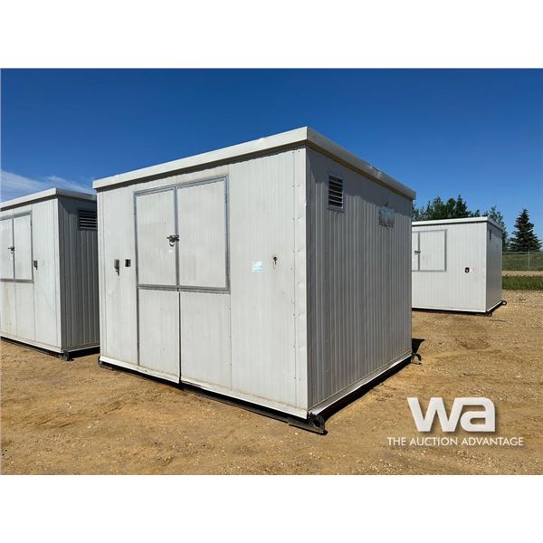 10 X 12 FT. INSULATED METAL STORAGE SHED