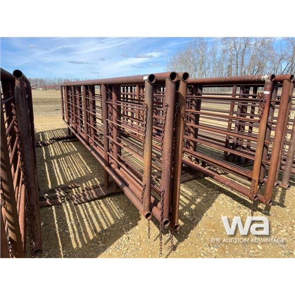(5) 24 FT. X 6 FT. 5 BAR FREESTANDING PANELS
