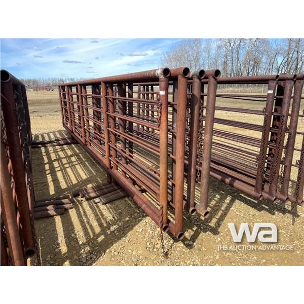 (5) 24 FT. X 6 FT. 5 BAR FREESTANDING PANELS