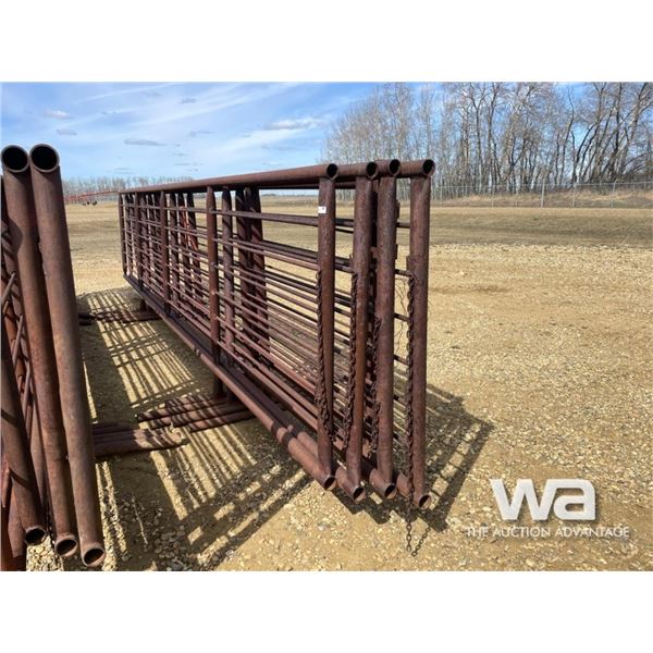 (5) 24 FT. X 6 FT. 5 BAR FREESTANDING PANELS