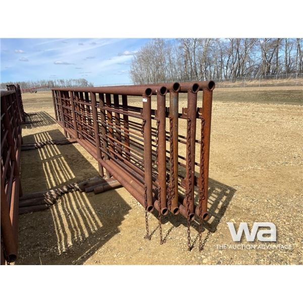(5) 24 FT. X 5 FT. 4 BAR FREESTANDING PANELS