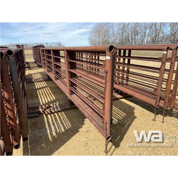 (5) 24 FT. X 5 FT. 4 BAR FREESTANDING PANELS