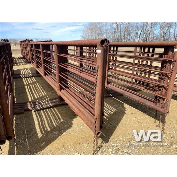 (5) 24 FT. X 5 FT. 4 BAR FREESTANDING PANELS