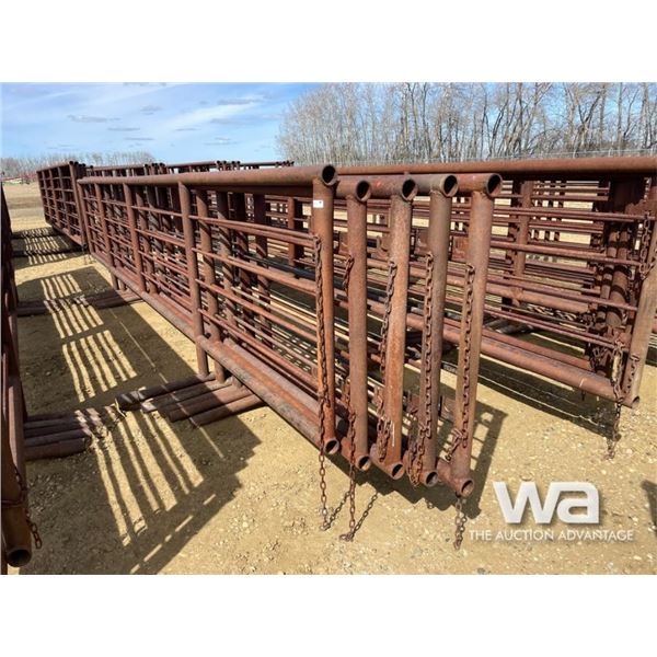 (5) 24 FT. X 5 FT. 4 BAR FREESTANDING PANELS