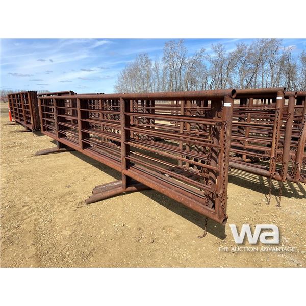 (5) 24 FT. X 5 FT. 4 BAR FREESTANDING PANELS