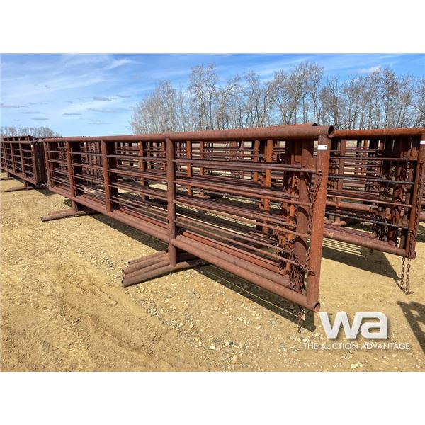 (5) 24 FT. X 5 FT. 4 BAR FREESTANDING PANELS