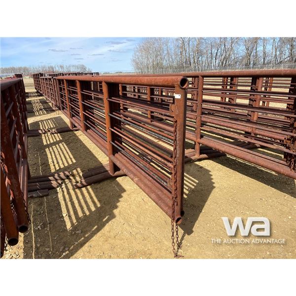 (5) 24 FT. X 5 FT. 4 BAR FREESTANDING PANELS