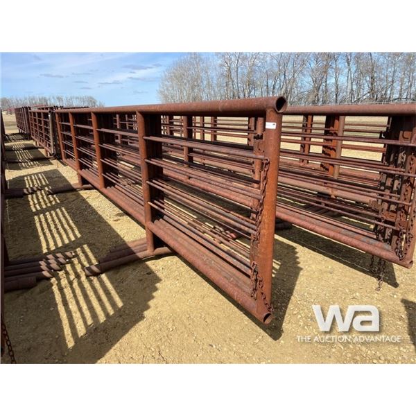 (5) 24 FT. X 5 FT. 4 BAR FREESTANDING PANELS