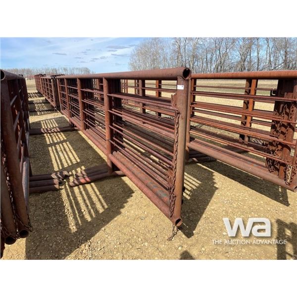(5) 24 FT. X 5 FT. 4 BAR FREESTANDING PANELS