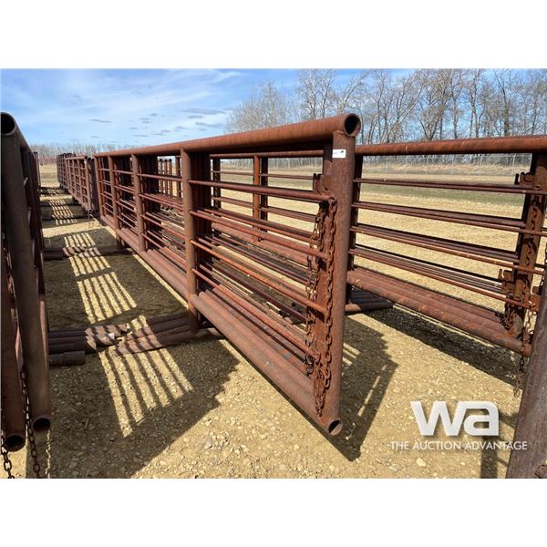 (5) 24 FT. X 5 FT. 4 BAR FREESTANDING PANELS