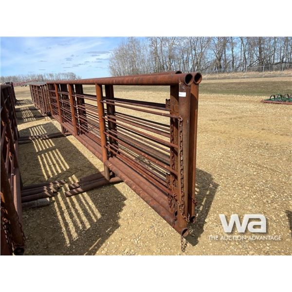 (5) 24 FT. X 5 FT. 4 BAR FREESTANDING PANELS