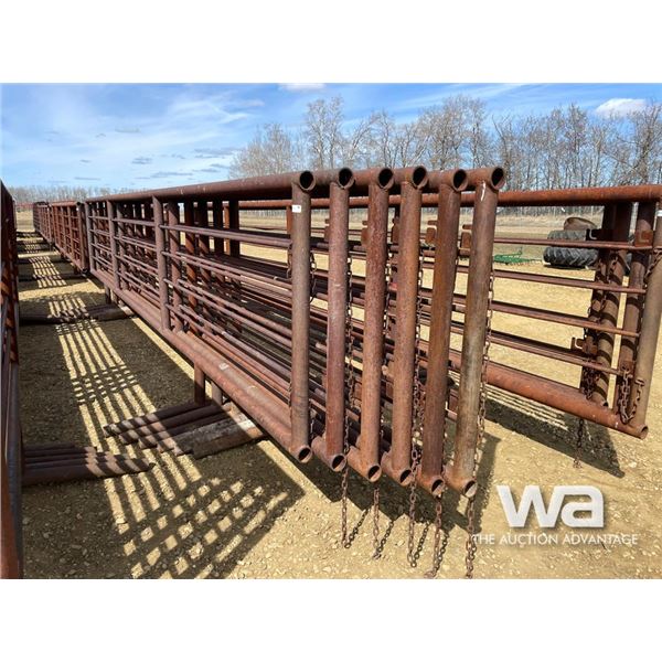 (6) 24 FT. X 5 FT. 4 BAR FREESTANDING PANELS