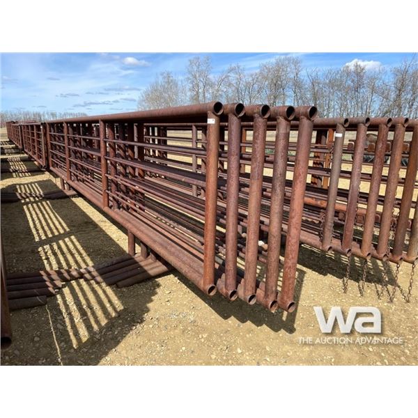 (5) 24 FT. X 5 FT. 4 BAR FREESTANDING PANELS