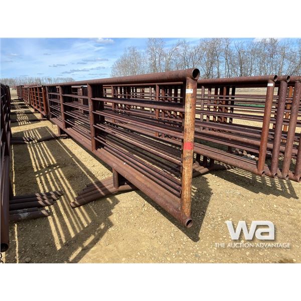 (5) 24 FT. X 5 FT. 4 BAR FREESTANDING PANELS