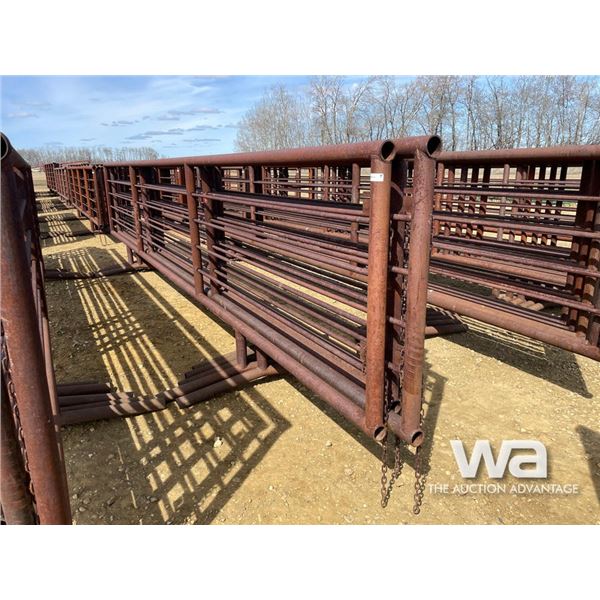 (5) 24 FT. X 5 FT. 4 BAR FREESTANDING PANELS