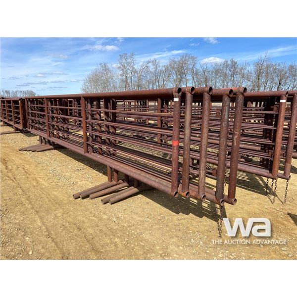 (5) 24 FT. X 5 FT. 4 BAR FREESTANDING PANELS