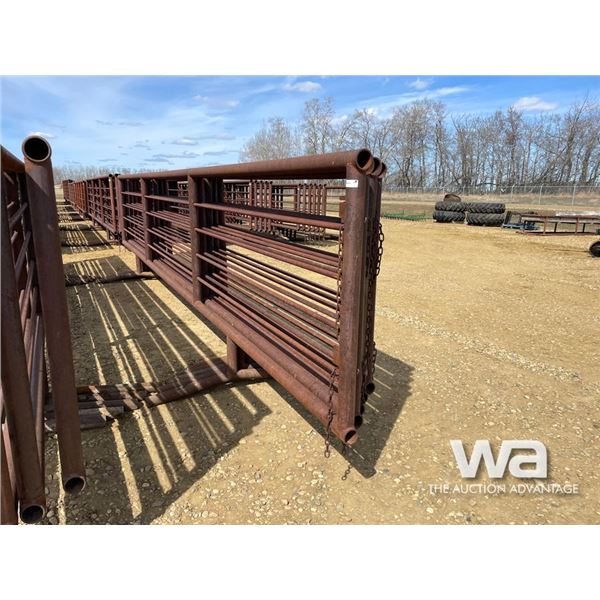 (5) 24 FT. X 5 FT. 4 BAR FREESTANDING PANELS