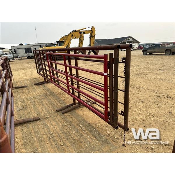 (2) 24 FT. LIVESTOCK PANELS WITH 9 FT. GATE