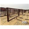 Image 2 : (2) 16 FT. LIVESTOCK PANELS WITH 8 FT. GATE