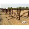 Image 3 : (2) 16 FT. LIVESTOCK PANELS WITH 8 FT. GATE