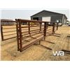 Image 4 : (2) 16 FT. LIVESTOCK PANELS WITH 8 FT. GATE
