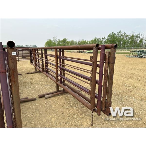 (2) 24 FT. LIVESTOCK PANELS WITH 11 FT. GATE