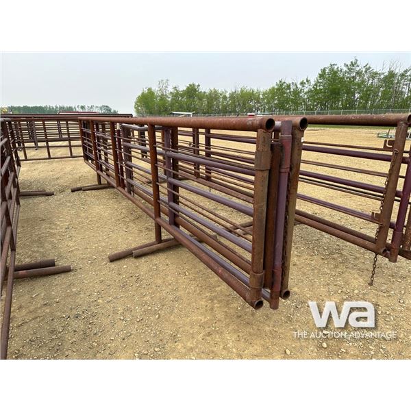 (2) 24 FT. LIVESTOCK PANELS WITH 11 FT. GATE