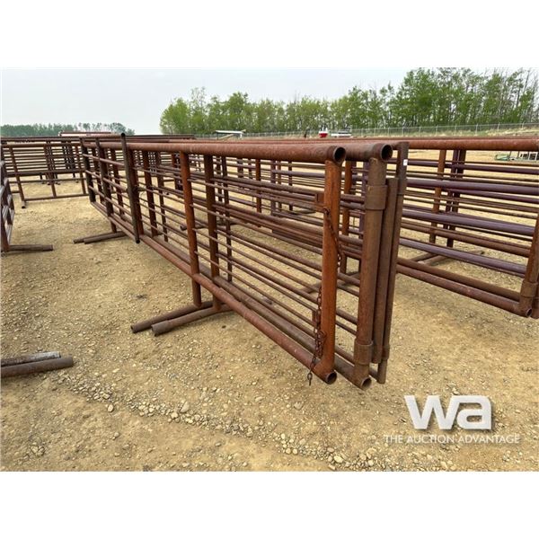(2) 24 FT. LIVESTOCK PANELS WITH 9 FT. GATE