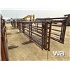 Image 3 : (2) 24 FT. LIVESTOCK PANELS WITH 9 FT. GATE