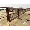 Image 4 : (2) 24 FT. LIVESTOCK PANELS WITH 9 FT. GATE