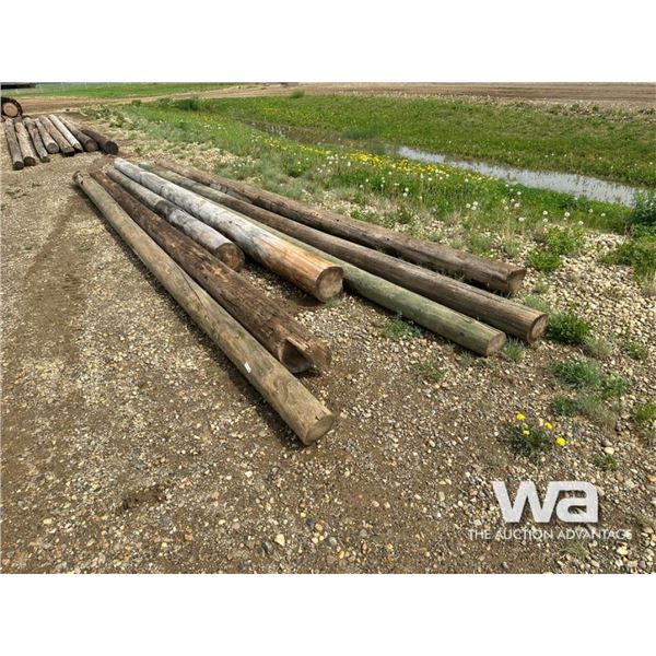 (7) WOOD POWER POLES