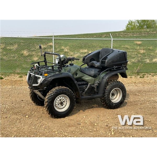 2007 HONDA FOREMAN TRX500 ATV