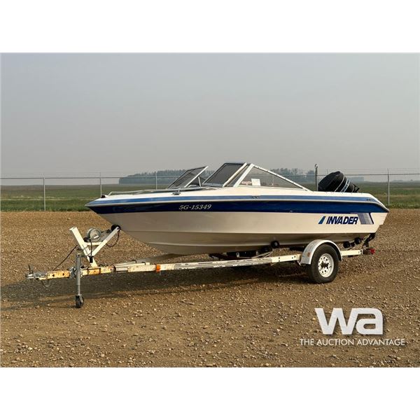 1991 INVADER 17 FT. FIBREGLASS BOAT