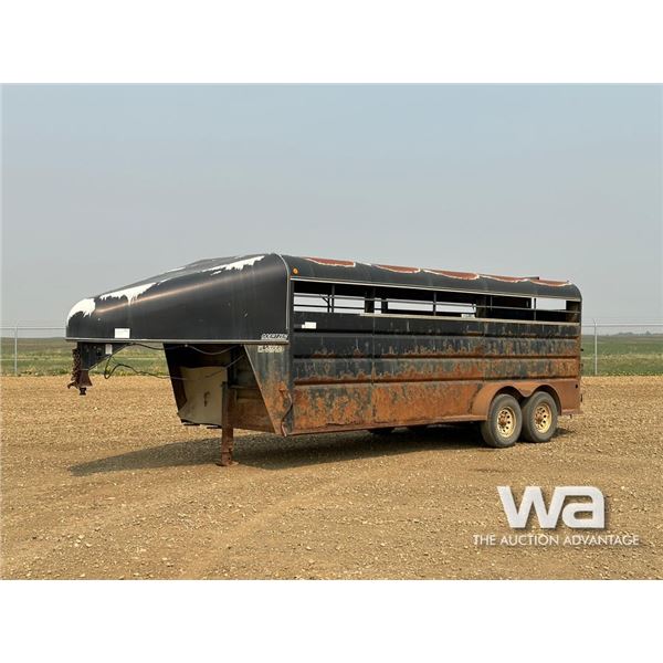 1999 GOERTZEN 20 FT. 5TH WHEEL T/A STOCK TRAILER