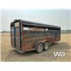 Image 3 : 1999 GOERTZEN 20 FT. 5TH WHEEL T/A STOCK TRAILER