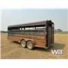 Image 4 : 1999 GOERTZEN 20 FT. 5TH WHEEL T/A STOCK TRAILER