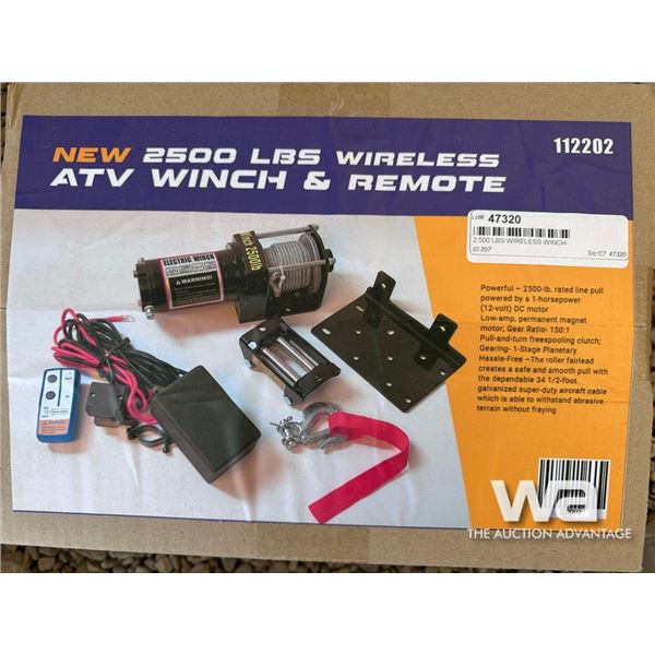 2,500 LBS WIRELESS WINCH