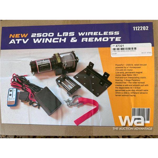 2,500 LBS WIRELESS WINCH